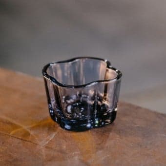 Iittala Aalto ljuslykta i återvunnet glas