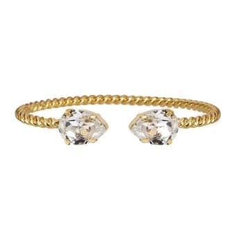 Caroline Svedbom Mini Drop Bracelet Crystal Gold