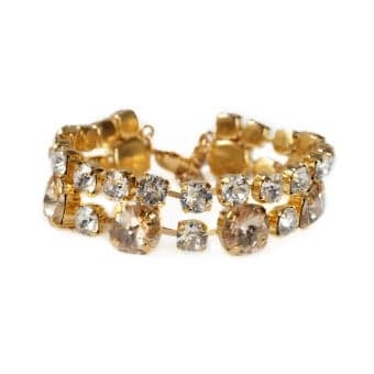 Caroline Svedbom Pomona Bracelet Crystal / Silk Gold