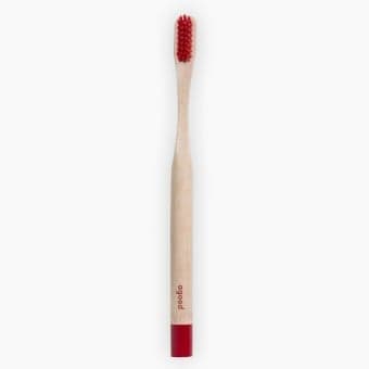 Bambu Tandborste Vuxen Röd